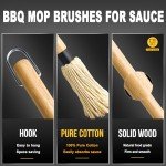 Walfos BBQ Mop Brush Set with Long Handle