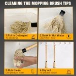 Walfos BBQ Mop Brush Set with Long Handle