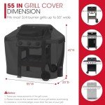 55 Inch Heavy Duty Waterproof BBQ Grill Cover