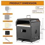 PIZZELLO 4-in-1 Outdoor Wood Fired Pizza Oven