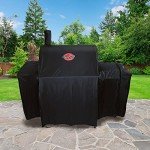 Char-Griller Waterproof Grill and Smoker Cover, Black