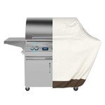 Beige 60-Inch Gas Grill Cover by Amazon Basics