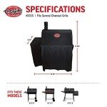 Char-Griller Waterproof Grill and Smoker Cover, Black
