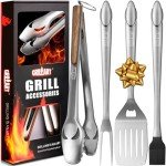 BBQ Tools Set - 18-Inch Stainless Grill Accessories