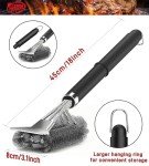 TNTOR Adjustable 18" Grill Brush with Scraper