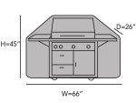 Heavy Duty BBQ Grill Cover - Weather Resistant, 66 Inch