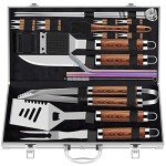 25-Piece BBQ Grill Accessories Gift Set for Dad