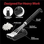 GRILLART 18" BBQ Grill Brush and Scraper Set