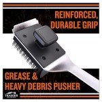 Traeger BBQ Cleaning Brush with Teak Wood Handle