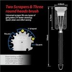 GRILLART 18" BBQ Grill Brush and Scraper Set