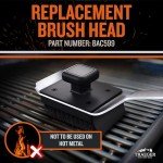 Traeger BBQ Cleaning Brush with Teak Wood Handle