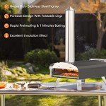Mimiuo Portable 12" Wood Pellet Pizza Oven