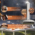Mimiuo Portable 12" Wood Pellet Pizza Oven
