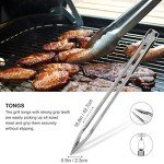 Grilljoy 8-Piece Heavy Duty BBQ Tool Set