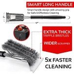 BBQ Grill Cleaning Kit with Brush and Mat