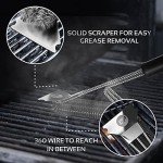 BBQ Grill Cleaning Kit with Brush and Mat
