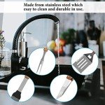 Wooded BBQ Accessories Set - Stainless Steel Tools