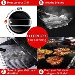BBQ Grill Cleaning Kit with Brush and Mat