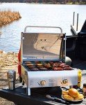 Pit Boss Two-Burner Stainless Steel Portable Grill