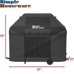 Weather-Resistant 55" Gas BBQ Grill Cover