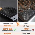 SIMPLETASTE Grill Brush with Replaceable Bristles
