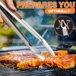 TIVOLI 4PC BBQ Tools Set with Wood Handles