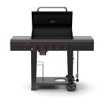 Megamaster Propane Gas Grill - 4 Burner Black