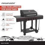 Megamaster Propane Gas Grill - 4 Burner Black