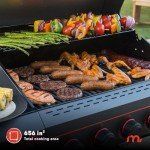 Megamaster Propane Gas Grill - 4 Burner Black