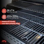 Megamaster Propane Gas Grill - 4 Burner Black