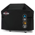 Heavy-Duty Waterproof BBQ Grill Cover - Black