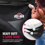 Heavy-Duty Waterproof BBQ Grill Cover - Black