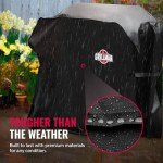Heavy-Duty Waterproof BBQ Grill Cover - Black