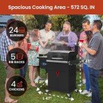 Z GRILLS 8-in-1 Wood Pellet Grill Smoker