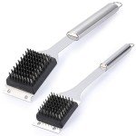2 Pack Stainless Steel BBQ Grill Brushes