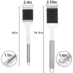 2 Pack Stainless Steel BBQ Grill Brushes