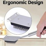 2 Pack Stainless Steel BBQ Grill Brushes