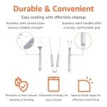 4-Piece Stainless Steel BBQ Tool Set