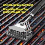 Stainless Steel BBQ Grill Brush & Scraper Set