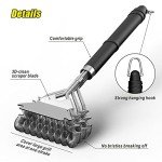 Stainless Steel BBQ Grill Brush & Scraper Set