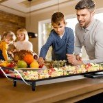 LDAILY 35" Electric Teppanyaki Grill for Outdoor BBQ