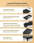 LDAILY 35" Electric Teppanyaki Grill for Outdoor BBQ