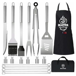 20-Piece BBQ Grilling Tools Set with Apron