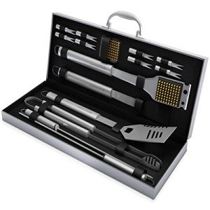 16-Piece BBQ Tool Set with Aluminum Case