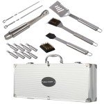 16-Piece BBQ Tool Set with Aluminum Case