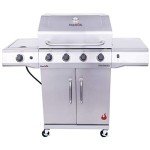 Charbroil 4-Burner Propane Gas Grill with Side Burner