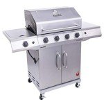 Charbroil 4-Burner Propane Gas Grill with Side Burner