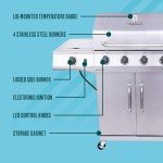 Charbroil 4-Burner Propane Gas Grill with Side Burner