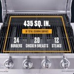 Charbroil 4-Burner Propane Gas Grill with Side Burner