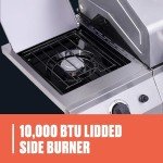 Charbroil 4-Burner Propane Gas Grill with Side Burner